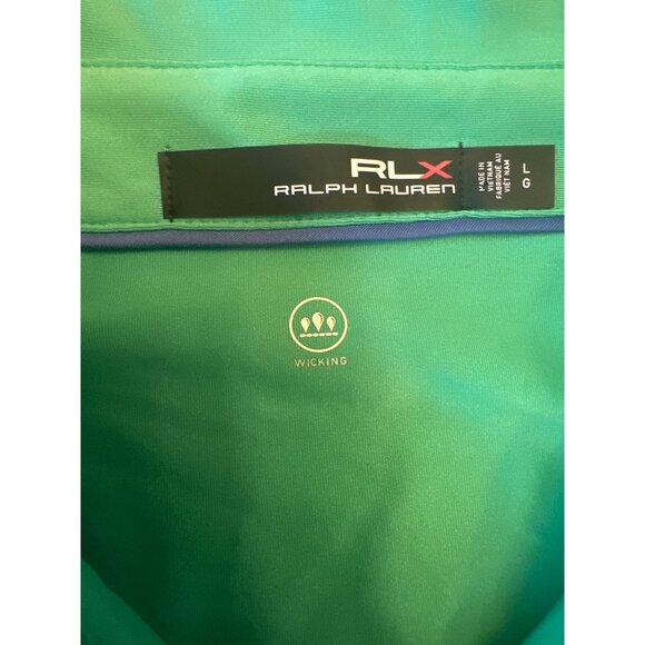 Ralph Lauren RLX Kapalua Green Polo Shirt L Golf Sport - Picture 3 of 4